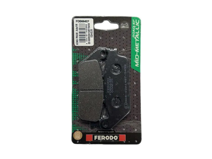 ΤΑΚΑΚΙΑ ΣΕΤ ΕΜΠΡΟΣ ΤΡΟΧΟΥ FDB664 ECO FRICTION ΓΙΑ ΜΟΝΤΕΛΑ YAMAHA (FERODO)