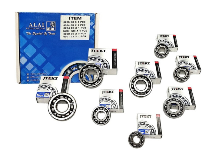 ΣΕΤ ΡΟΥΛΕΜΑΝ ΚΙΝΗΤΗΡΑ YAMAHA CRYPTON 105 (1997-2000) / CRYPTON R105 (2000-2004) / CRYPTON R115 (2005-2007) (KOYO JAPAN ΚΑΙ ALAI)