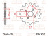ΑΛΥΣΙΔΟΓΡΑΝΑΖΑ ΣΕΤ HONDA GLX50-90 (82'-02') / C50-90 CUB (82'-02') / CF50-70 CHALY (79'-96') (ΓΡ.15/39) ΚΑΙ (ΑΛ.420HDR-100SL)